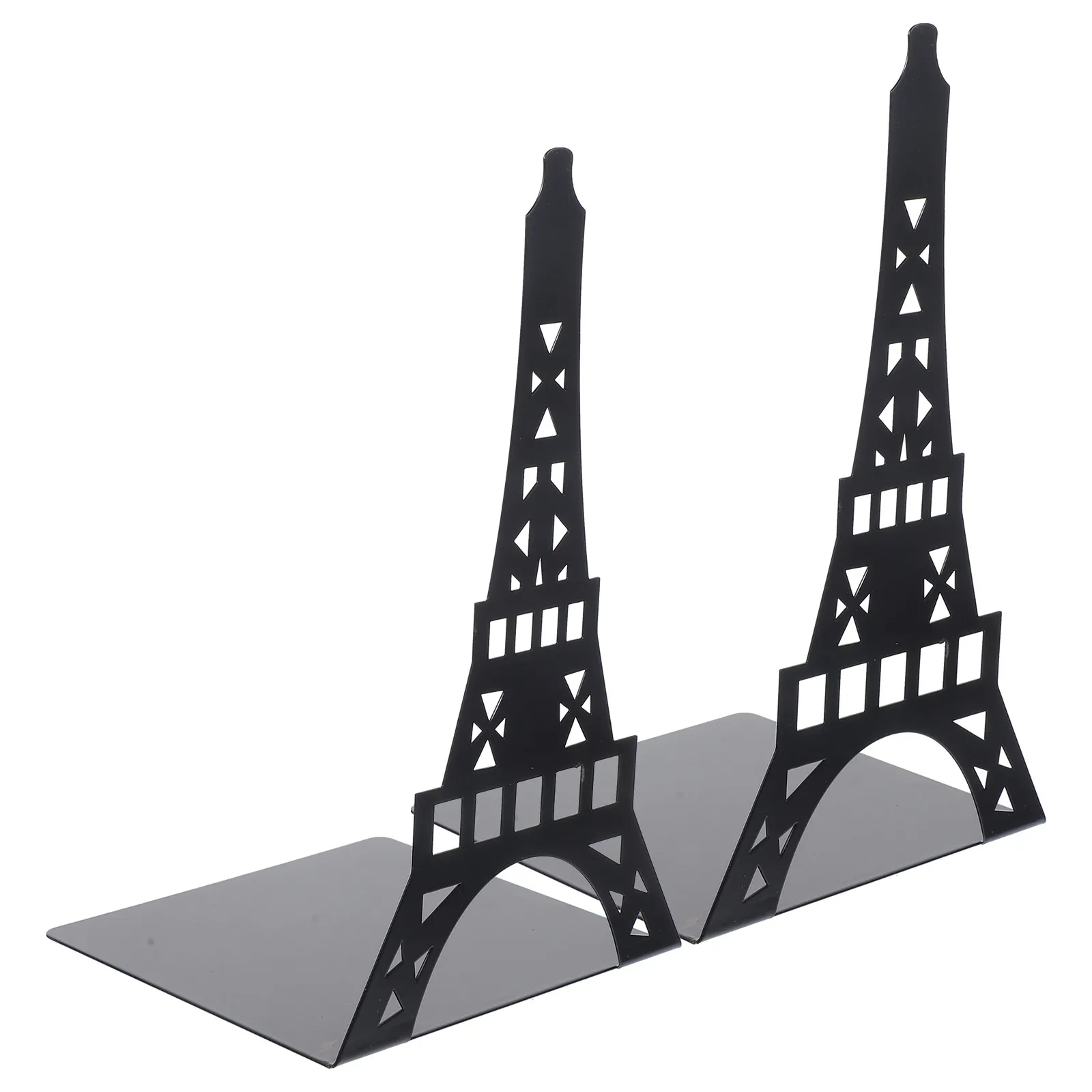 

2 шт. железных подставок для книг в форме башни, прочные и устойчивые металлические держатели для книг для рабочего стола, кабинета, гостиной, для организации и декора книг