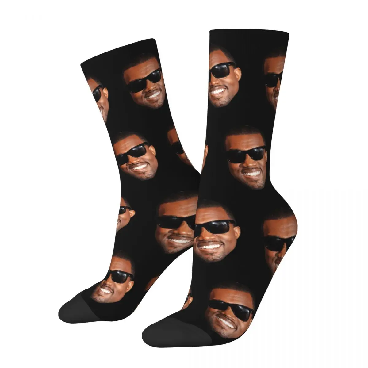 

Autumn Winter Colorful Unisex Kanye West Meme Socks Sweat Absorbing Basketball Socks