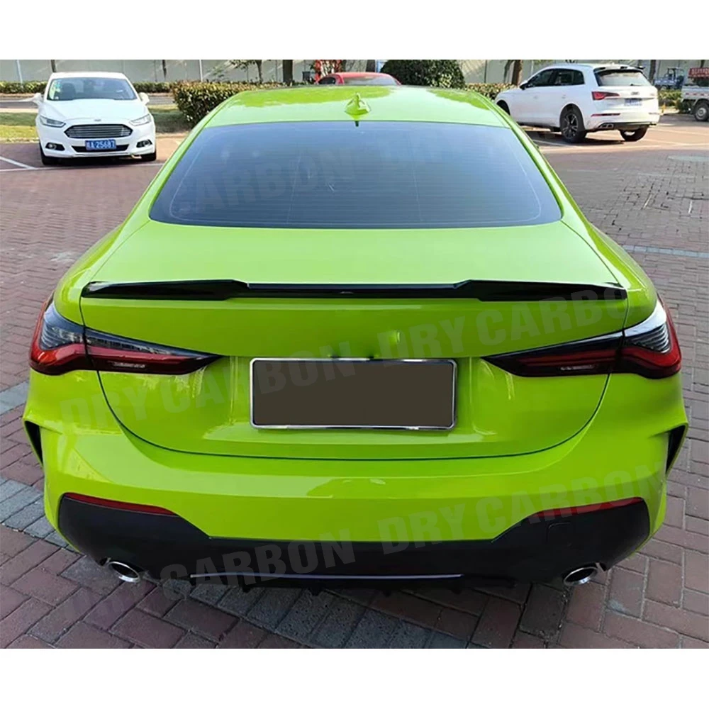 Car ABS Rear Boot Spoiler Trunk Wing P Style Rear Spoiler Splitters Body Kits for BMW G22 G82 M4 Coupe Not Convertible 2020+