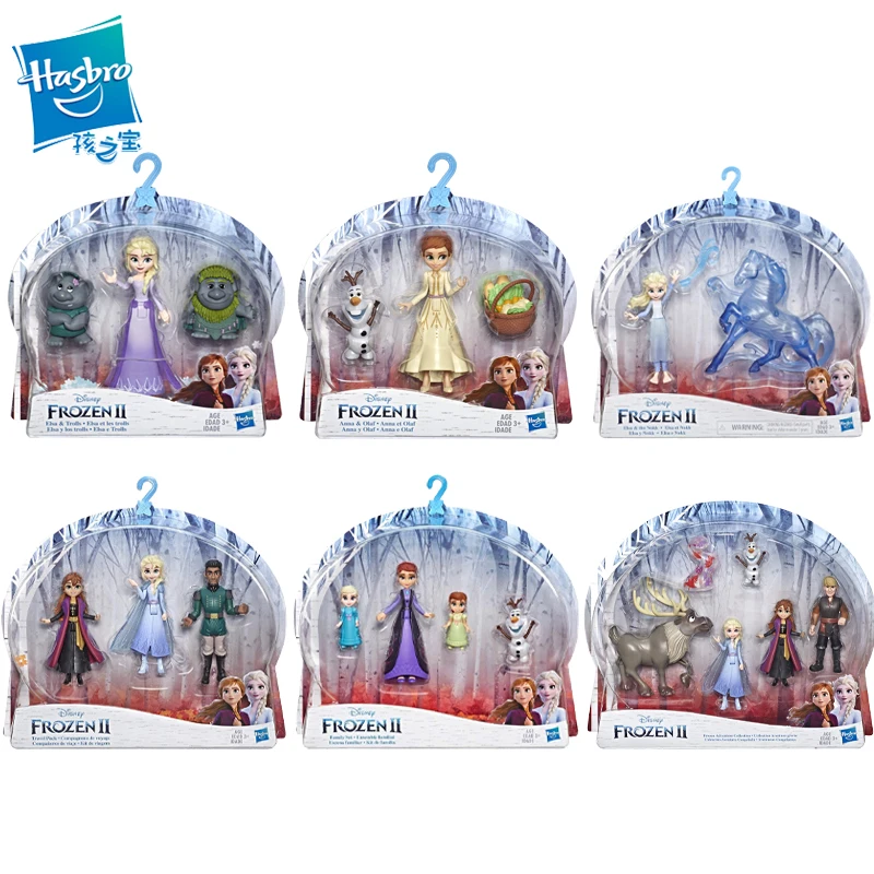 

Disney Frozen 2 Featured Figure Character Playset Anna Elsa Olaf Mattias Small Dolls Collectible Model Children's Play House Toy