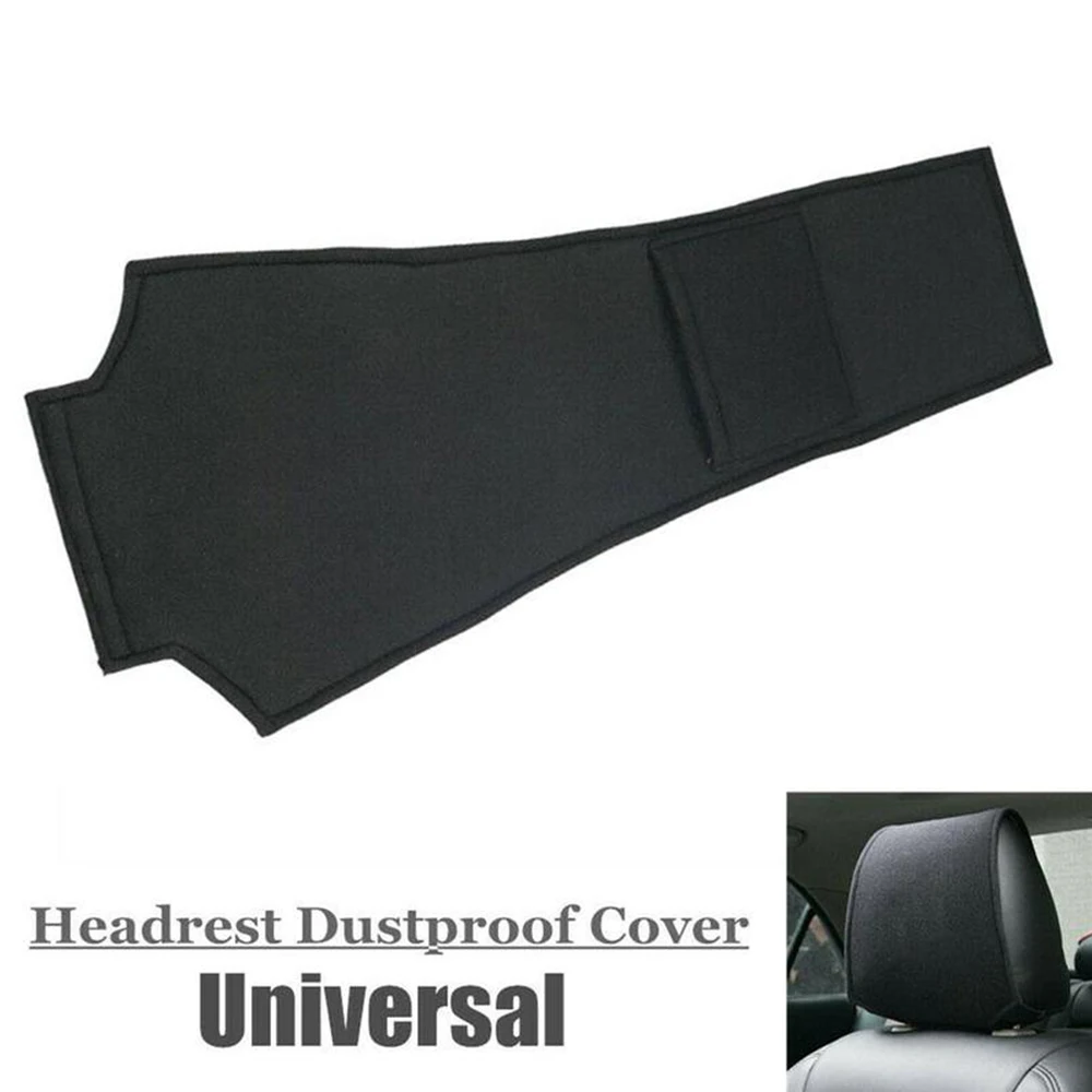 1pc Car Seat Back Headrest Pillow rest Auto Dustproof Cover Cotton Support Pad Head Neck Rest Pillow Covers Car Accessories