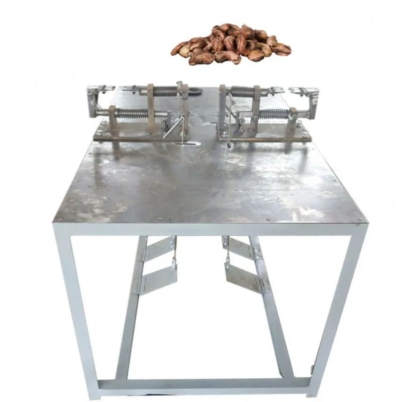 Manual Cashew Nuts Kernels Shelling Shell Breaking Dehusker Separation Machine