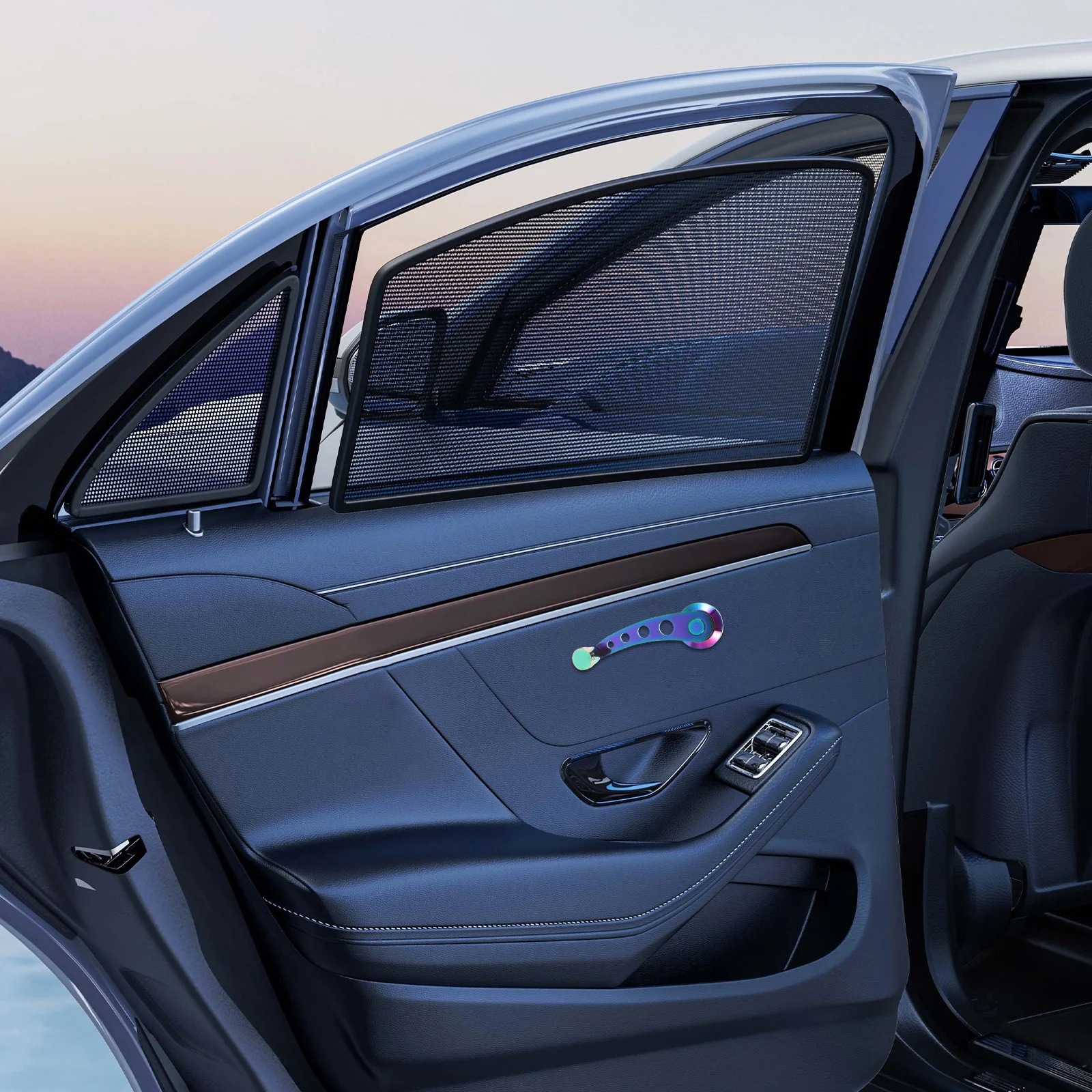 

2Pcs Car Window Crank Handle Metal Manual Window Riser for Trucks Universal Fit Replacement Vehicle Door Accessories