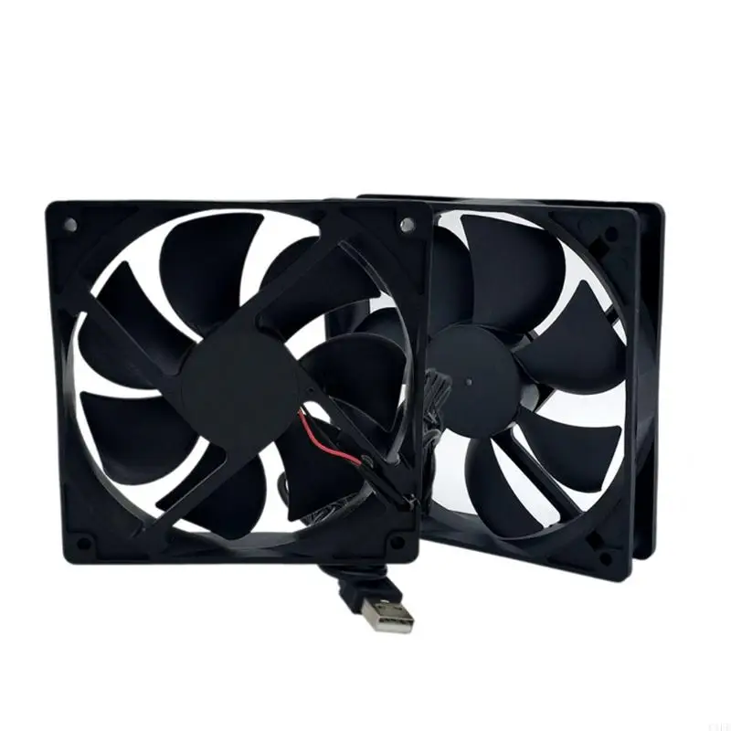 C1FE 12x12x2.5cm Cooling Fan Replacement High Speed 2200CFM 2Pin 2Wire for Case Coole