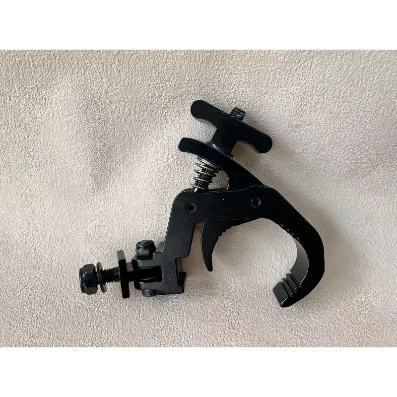 Gancho de abrazadera plegable de 90 grados y abrazadera de luz de escenario profesional para truss OD (42-61) mm, abrazadera de luz de DJ para faros móviles