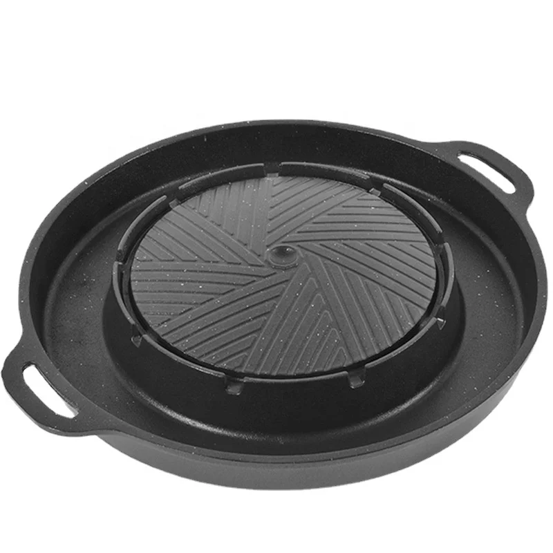 

Camping Bbq Nonstick Griddle Grill Pan Pro-Grid Reversible Two Burner Cast Iron Aluminum Griddle Portable Griddles & Grill Pans