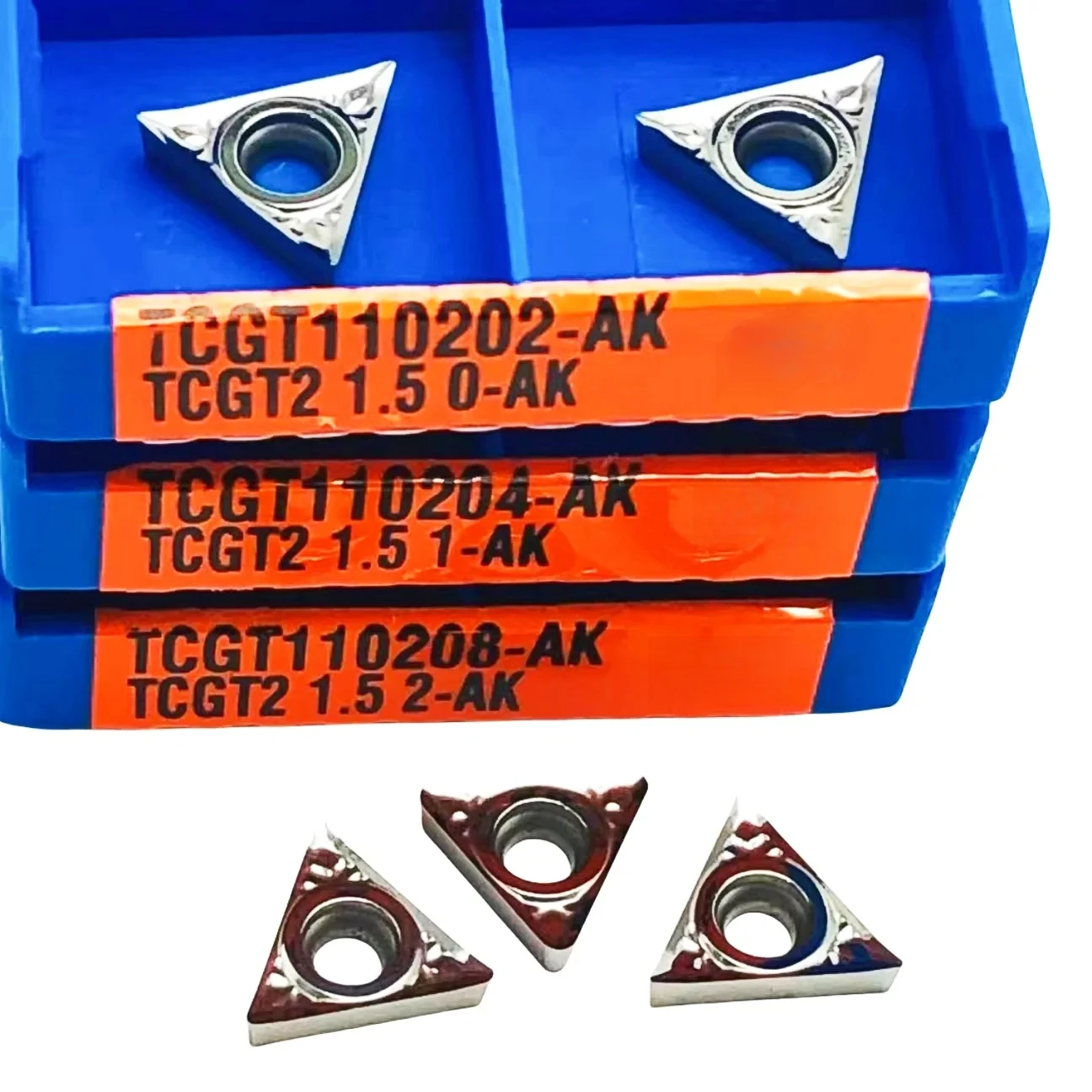 

10PCS TCGT110202/04/08 AK ZM01 Carbide Inserts CNC Internal Turning Tools for Aluminum