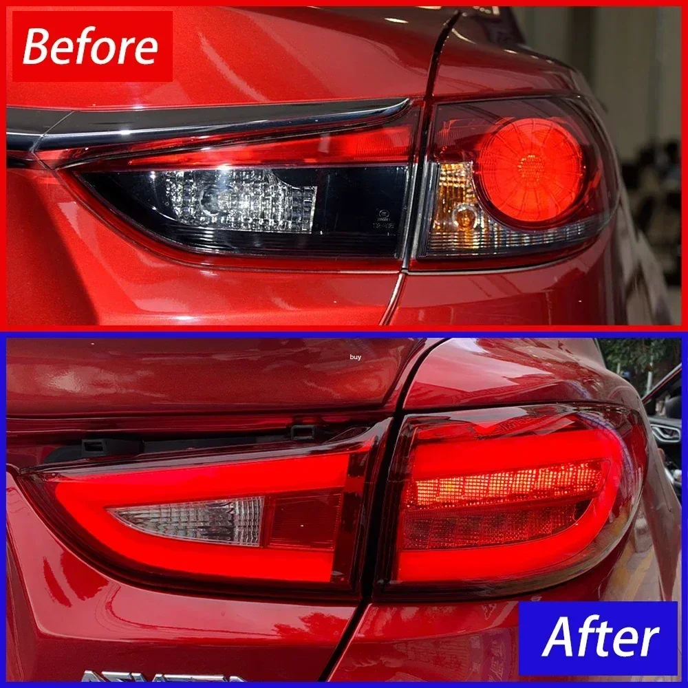 For Mazda Atenza 2014-201 Auto Back Lamps Upgrade Maserati Style Flashing Signal Light Accessories9 LED Car Taillights Assembly - Image 6