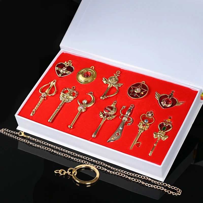 بحار القمر القلائد بحار الزئبق المريخ المشتري فينوس أورانوس نبتون بلوتو زحل المعادن قلادة المعلقات الشكل سلاح مجموعة #1