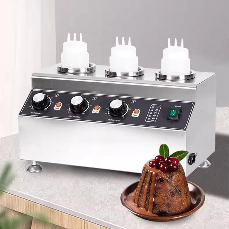 Commercial Electric Sauce Warmer & Juicer Chocolate Tomato Salad Sauce Insulation Melting Equipment