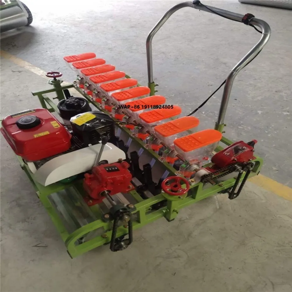 

Strong Power Hand Push Model Garden Seeds Planter Engine Clover Seeder