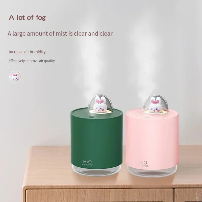 Seven Color Humidifier Diffuser Rabbit Humidifier Mini Portable Usb Air Humidifier Large Fog Small Silent