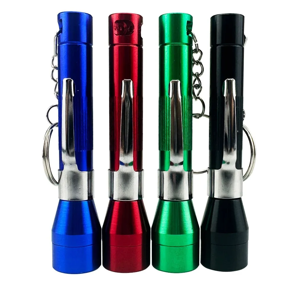 

9cm Flashlight Shaped Pendant Detachable Mini Flashlight Metal Gift for Men Portable High Quality Novelty Gift