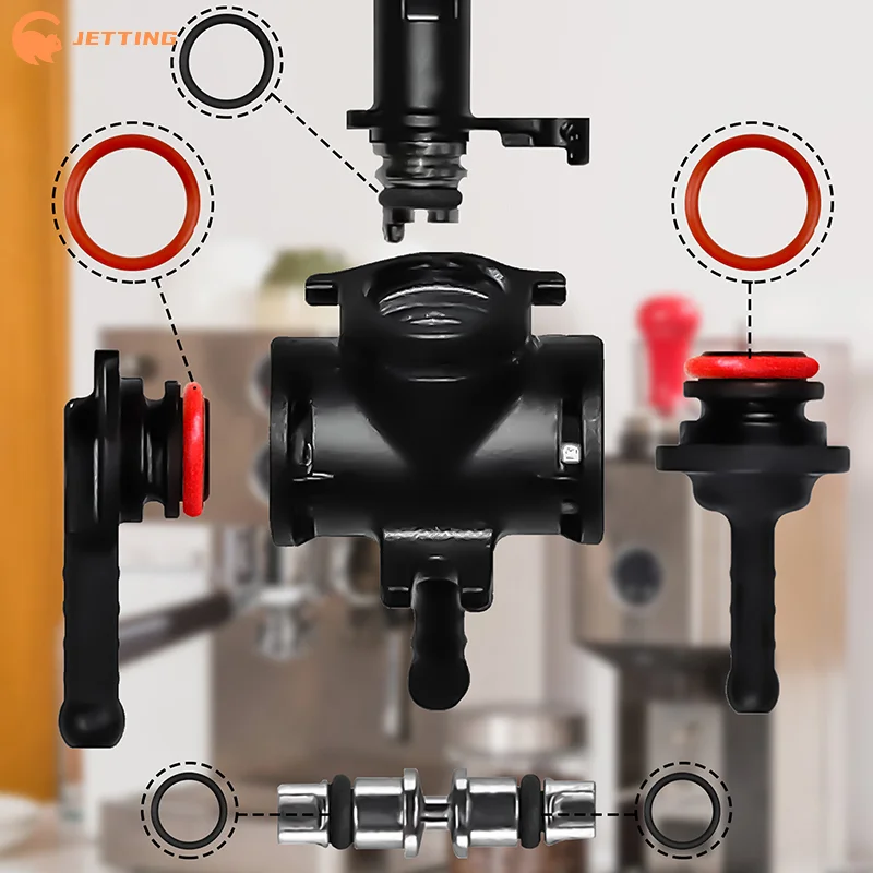 (Novo) Kit de Vedação com 15 Anéis O-Ring de Silicone para Máquina de Café Saeco, Acessórios para Conector de Bico do Grupo de Infusão