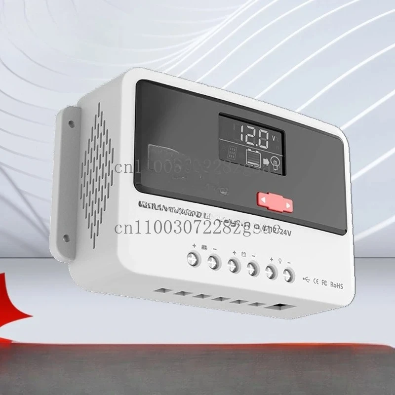Solar controller 12V24V48V automatic identification 10A-60A photovoltaic PWM controller