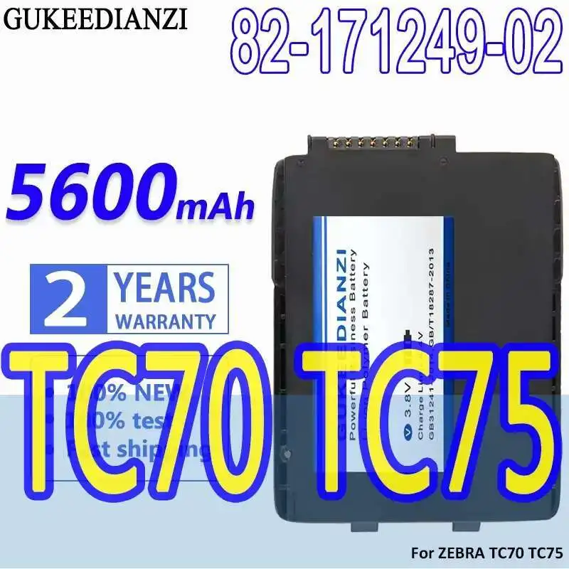

Long-Lasting Performance Battery For Zebra TC70 TC75 Symbol Scanner 5600Mah High Capacity 82-171249-02 82-171249-01