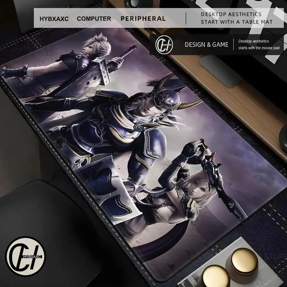マウスパッド かわいい HD デスクパッド 拡張ゲーミングファンタジーファイナルキーボードマット 大型 90x40cm xvi XXL ゲーマーマウスパッド