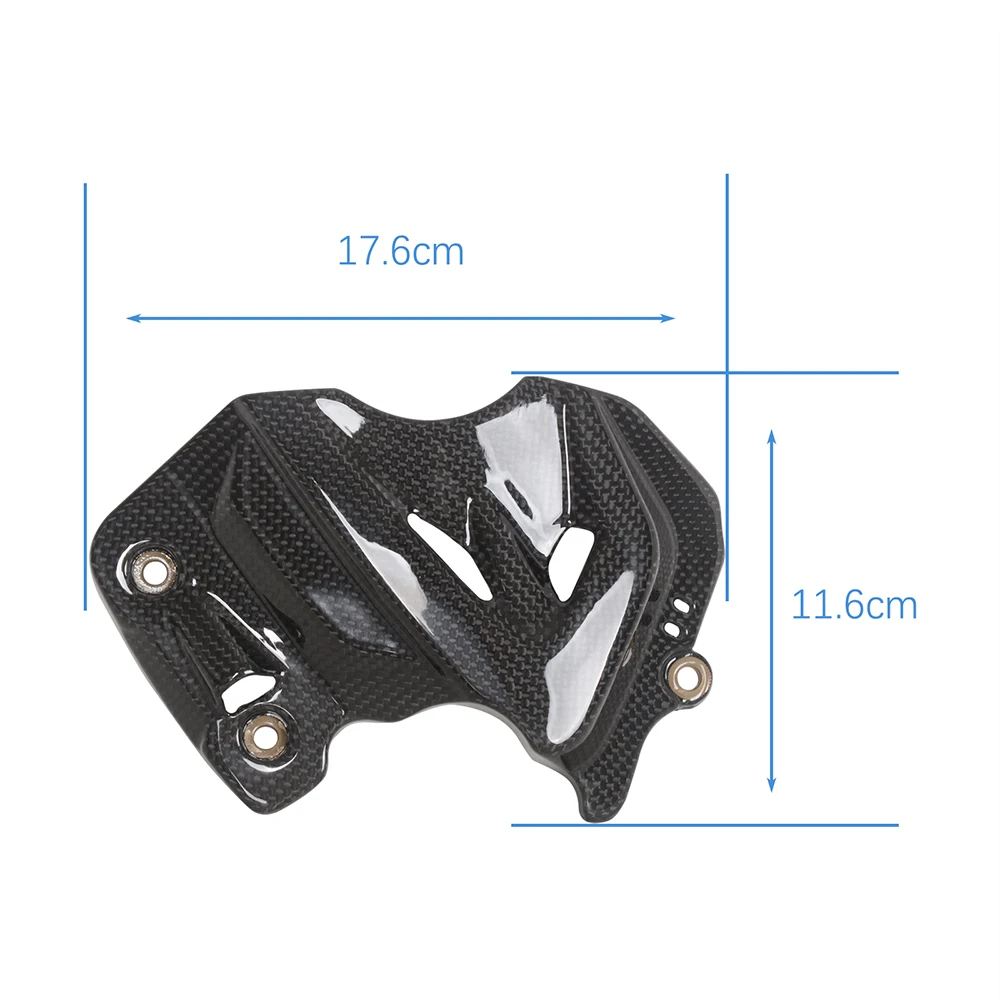 For Ducati DesertX 2022 2023 100% Carbon Fiber Sprocket Cover Side Sprocket Chain Case Cover Motorcycle Fairing Gloss/Matt