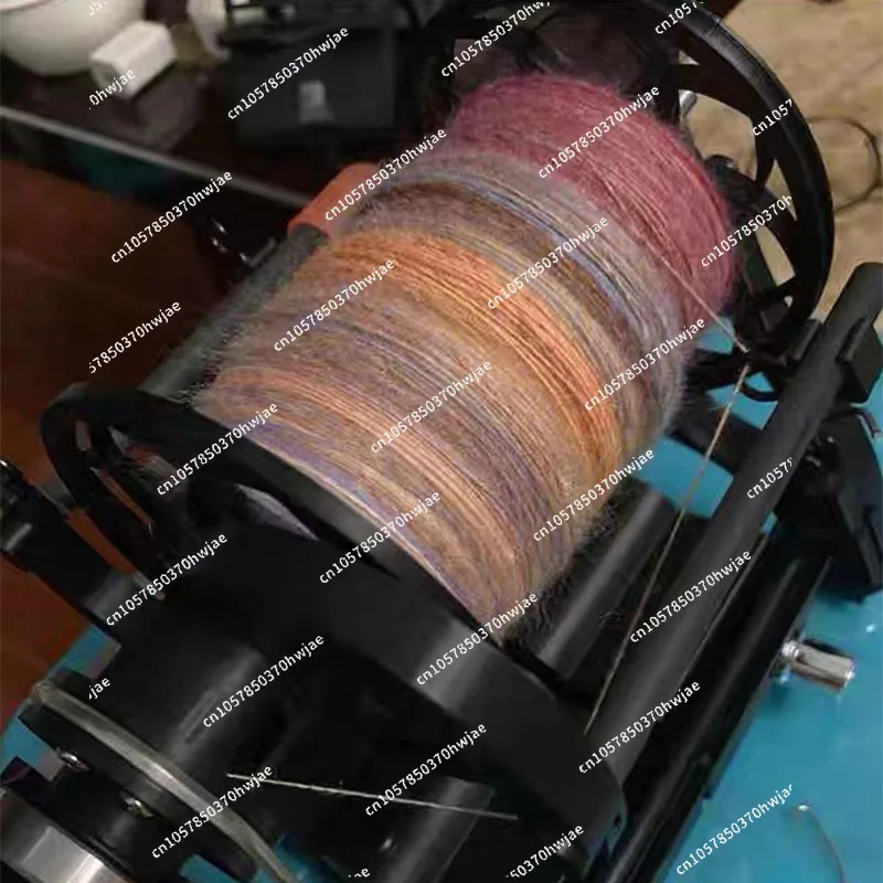 12V adjustable speed display mini electric spinning wheel, wool fiber cotton yarn twist