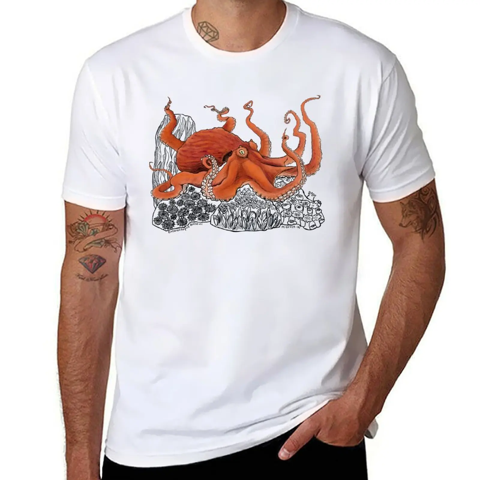 Giant Octopus T-Shirt g man t shirts for men anime t shirts for man man graphic t shirt T-Shirt