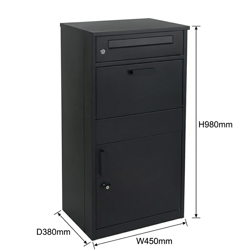 Large Parcel Drop Box Anti-Theft Package Delivery Boxes for Outside Outdoor Smart Parcel Box