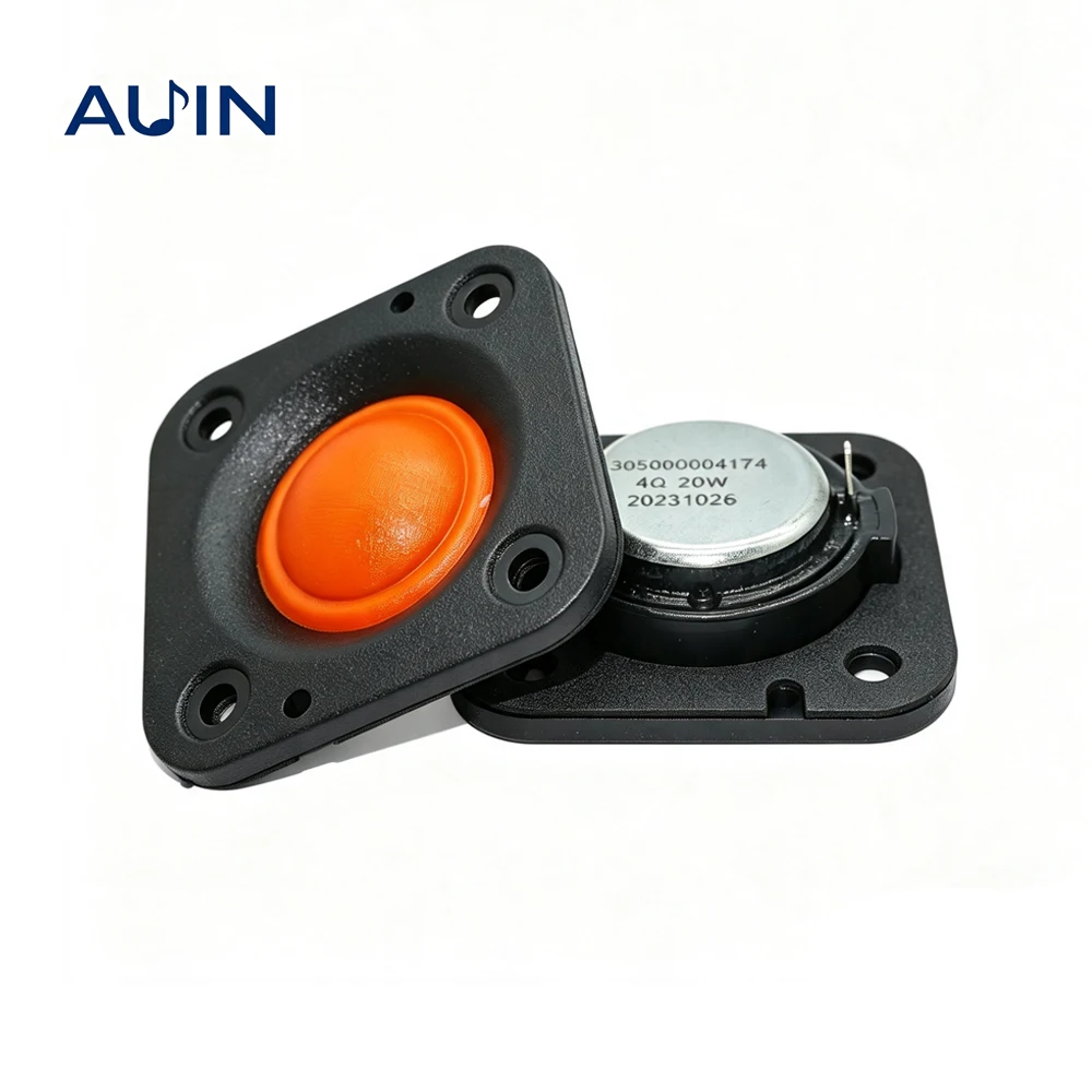AUIN 2 Stück 2 Zoll 48MM Hochtöner 4 Ohm 20W Audio-Kompression Hifi Seidenmembran Titanfolie Hochtöner DIY