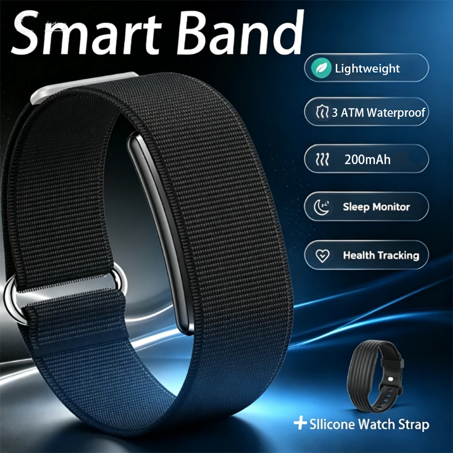 New HT51 Smart Health Band Heart Rate HRV Blood Pressure Body Call reminder 3ATM Waterproof Fitness Tracker Band Men Women 2026