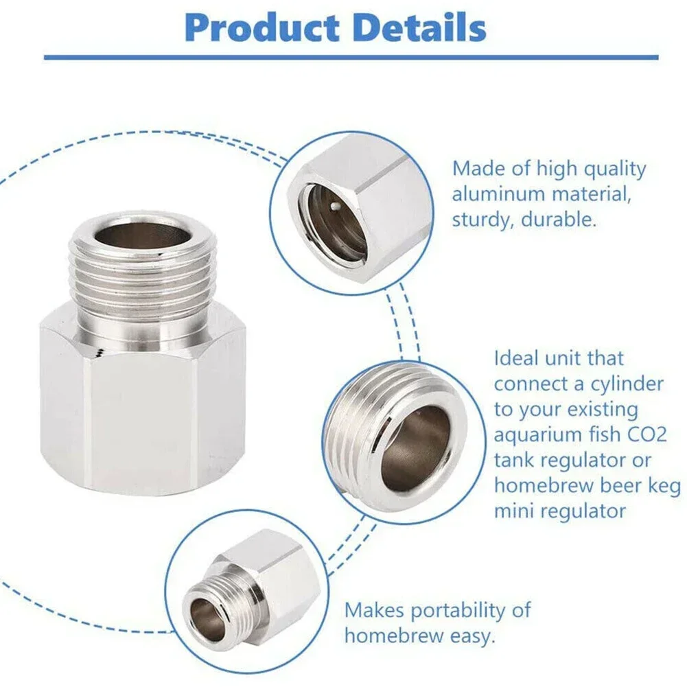 Cylinder Refill Adapter T21-4 To W21.8-14 CO2 -Aluminium CO2 Gas Cylinder Adapter W21.8x1/14