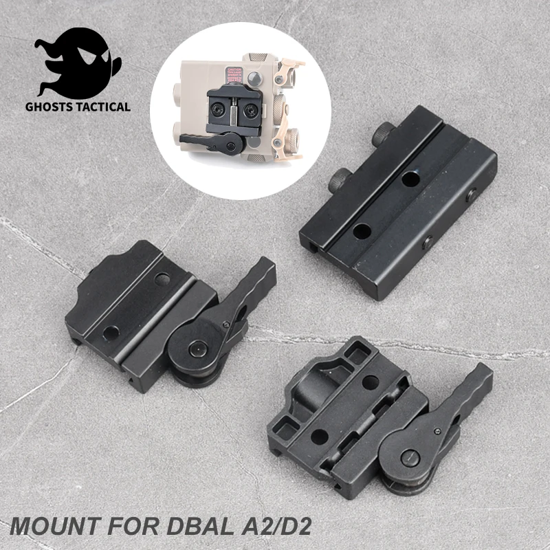 

Airsoft DBAL A2 D2 Mount QD Base Quick Install Remove Metal Plastic Fit 20mm Rail For DBAL PEQ Mounting Seat laser Accessories