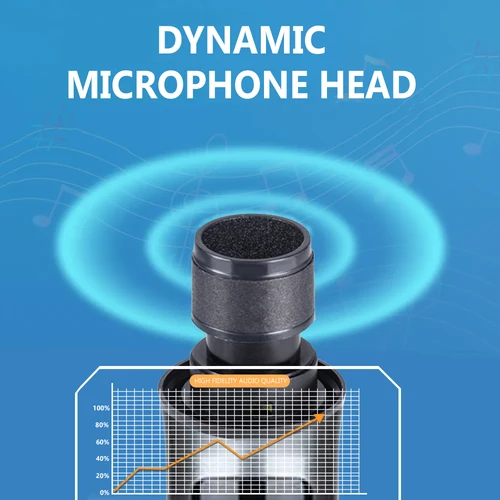 Imagen 2 del producto Micrófono dinámico de mano Dual inalámbrico, micrófono de Karaoke con receptor recargable para fiesta de boda, discurso, Club de Iglesia
