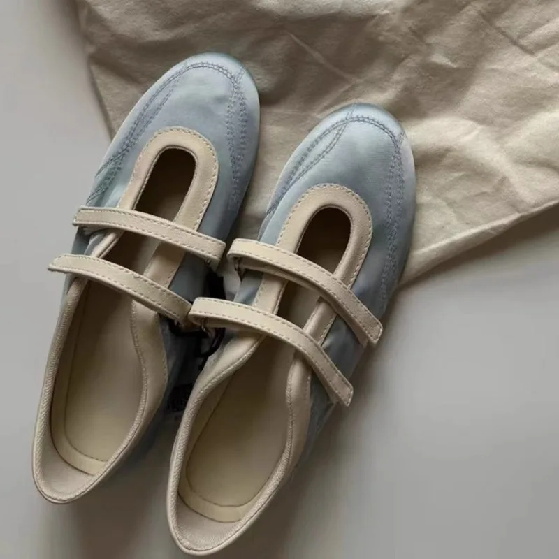 2025 Korean Version Flat Shoes Round Head Shallow Mouth Loafers Temperament Lazy Shoes Ballet Shoes