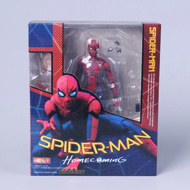 Shf Spider-Man Action Figure Model Anime Spiderman Homecoming Peter Parkr Figurine Pvc Collection Movable Toys For Gifts
