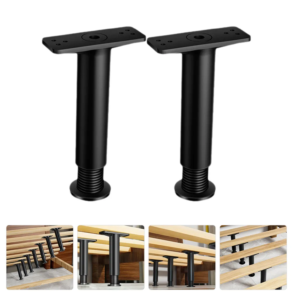 

2 шт. усиленных регулируемых опорных ножек для кровати, замена для кроватей King, Queen, Full, Twin, с высокой несущей способностью, безопасные для пола
