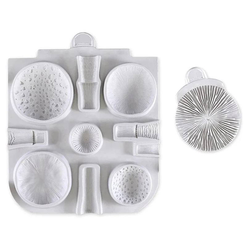 Mushrooms Mold And Veiner Fondant Cake Decorate Silicone Mould Chocolate Baking Tool For Cake