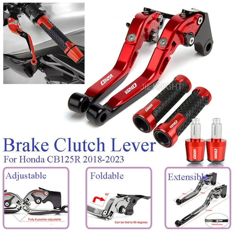 

Для Honda CB125R 2018 2019 2020 2021 2022 2023 мотоциклетные рычаги, рычаги сцепления и тормоза, ручки руля, концы