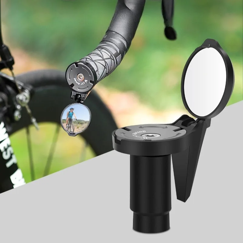 

Зеркало заднего вида на руль велосипеда, универсальные регулируемые выпуклые зеркала 360° ° Вращающееся торцевое зеркало на руле, аксессуары для шоссейного велосипеда MTB