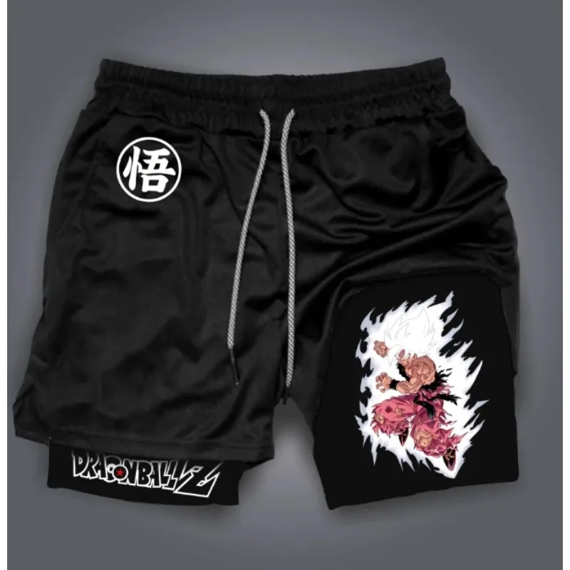 

Hot Summer Y2k Men Oversized Dragon Ball Z Men's Shorts Anime Streetwear Summer Casual Wear 2025 Summer Breathable Cotton Shorts
