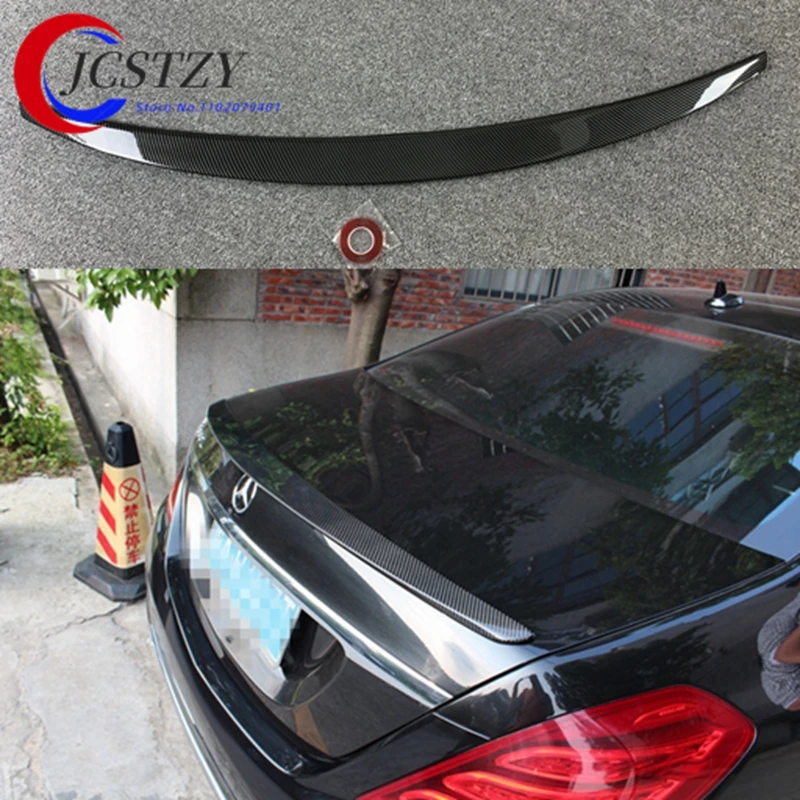 W222 Carbon color Spoiler Trunk Boot Lip For Mercedes S Class W222 4-door Sedan 2014 + S350 S400 S450 S500 S600