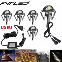 10PCS/Lot FVTLED LED Deck Lights 35mm Half Moon Outdoor Garden Decoration LED Underground Lamps IP65 Waterproof Pathway Lighting