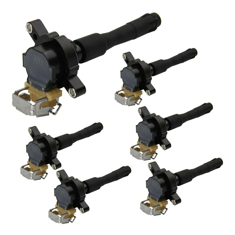 6 Stuks Bobines 12131748018 Uf354 Uf300 Vervangende Onderdelen Voor Bmw 323i 325ci E46 E39 X5 E36 325 330 V6 V8