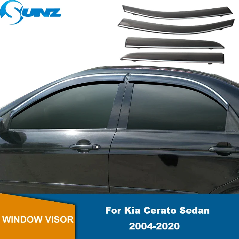 Window Visor Guards For Kia Cerato Sedan 2004 2005 2006 2007 2008 2009 2010 2011 2012 2013 2014 2015 2016 2017 2018 2019 2020