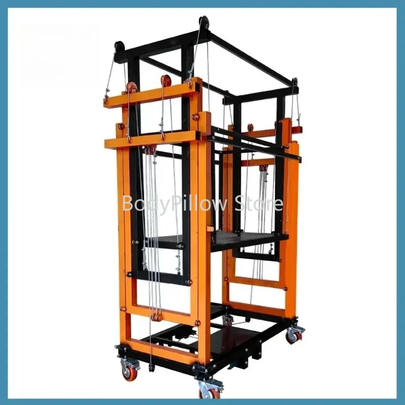 

Mobile lifting platform lifting electric scaffolding wireless remote control automatic lift can be folded indoors