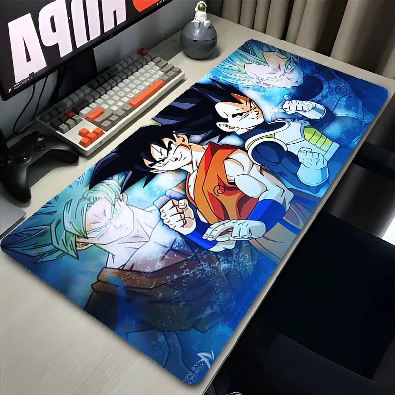 Mouse pad anime dragon ball goku tapete gamer acessórios de jogos varmilo teclado pc computador mesa tapete xxl dbz mousepad