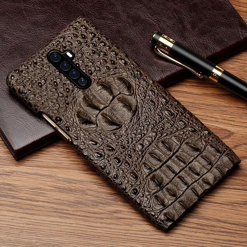 LANGSIDI Luxury Phone case For Realme 8 pro 7 x50 x7 pro Genuine leather back cover For OPPO Reno 8 pro A9 A5 2020 R17 find x3