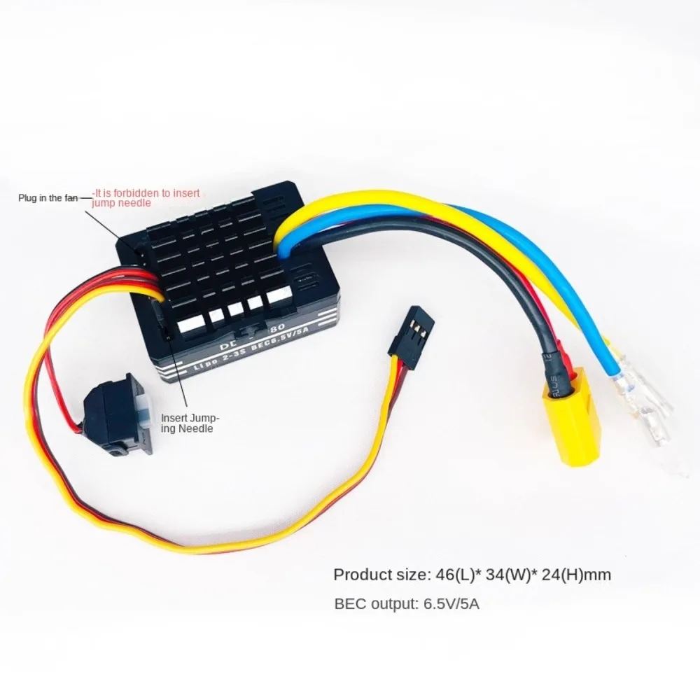 

1060 RTR 60A ESC Electronic Speed Controller Waterproof BEC 6V 3A Replacement Parts for 1/10 Axial SCX10 TRX4 TRX6 D90 HPI