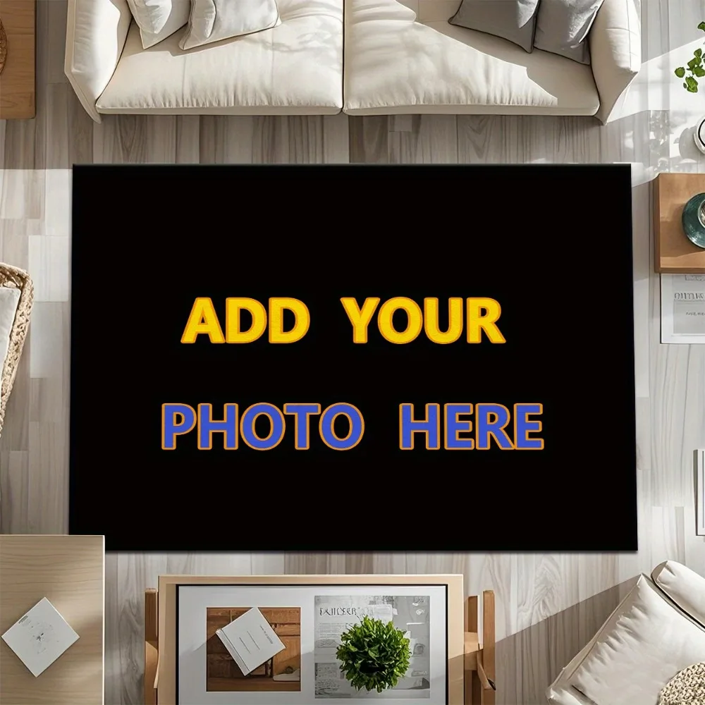 1pc Customized Carpet Your Design Movie Family Picture Logo Print for Home Living Room Decor Non-slip Rug Entrance Mat For Gift