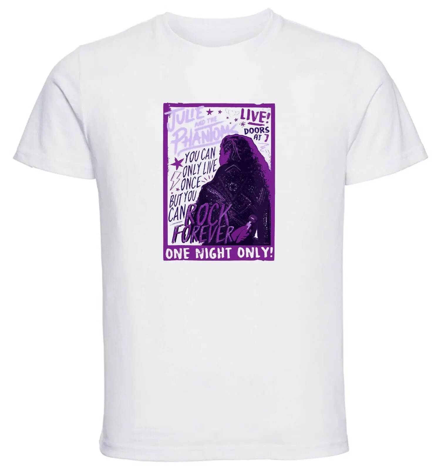 White - White Jersey - Julie and the Phantoms - Rock Forever T-Shirt-