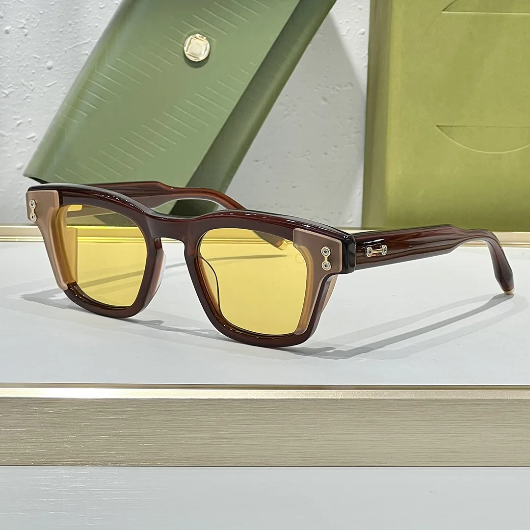 Belight البصرية اليابان فريد الحرفية 8.0 مللي متر رشاقته اليدوية خلات الرجال النساء خمر النظارات الرجعية وصفة طبية عدسة AKS-104