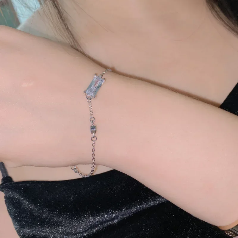 

MDL Moissa! простой стиль для браслета, сладкий, крутой стиль, нишевый дизайн, легкий роскошный браслет на сто высоких уровней