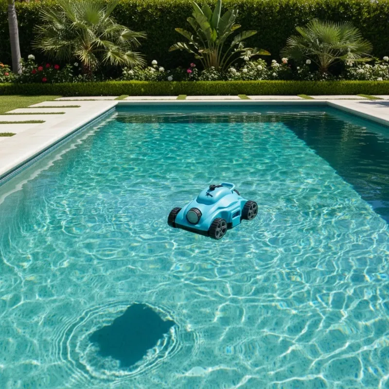 Airo One-touch Automatic  Free Cordless Swimming Pool Robotic Underwater Cleaner CE Certified Made of ABS Material